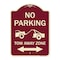 Signmission No Parking Tow-Away Zone W/ Bidirectional Arrow Heavy-Gauge Aluminum Sign, 24" x 18", BU-1824-23608 A-DES-BU-1824-23608 - alternate 1